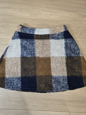NWT Zara‎ Plaid Brushed Mini Skirt Size S – Coozy Autumn Checkered Skirt